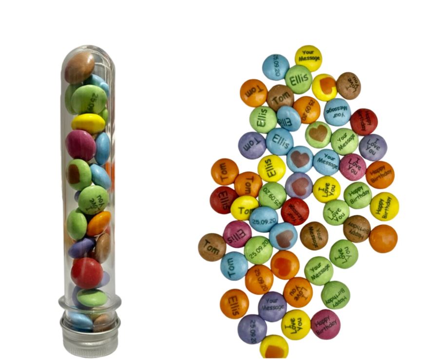 Personalised chocolate gift printed gift valentines gift, birthday gift The perfect valentines and birthday perfect gift for him for and a birthday gift or personalised gift bag smarties gift personalised smarties