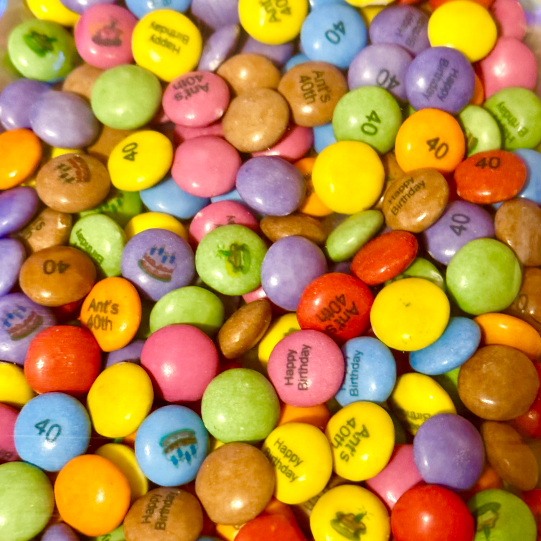 Personalised chocolate gift printed gift valentines gift, birthday gift The perfect valentines and birthday perfect gift for him for and a birthday gift or personalised gift bag smarties gift personalised smarties