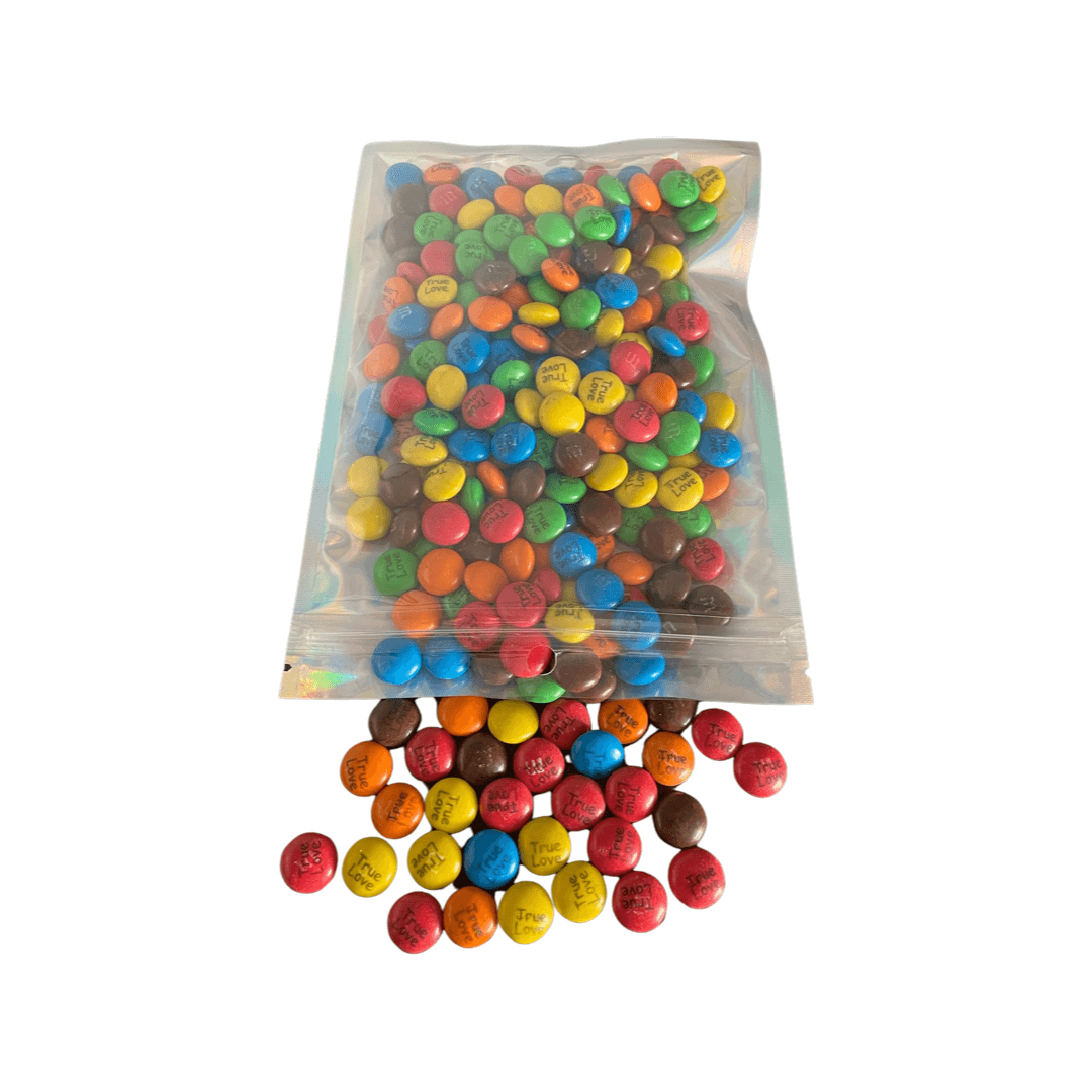 m&m chocolate true love