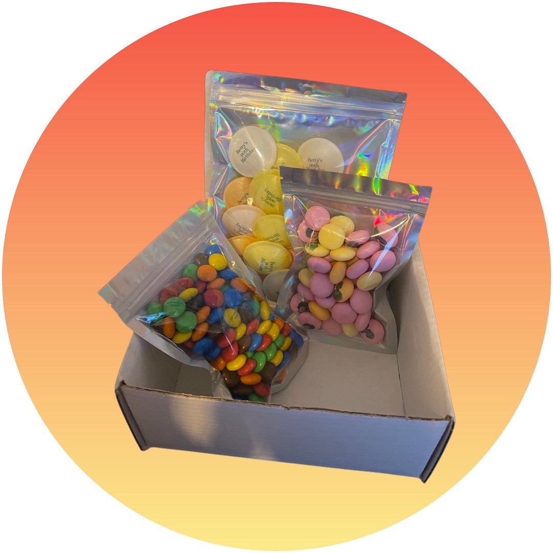 personalised gifts sweets gift box gift for him gift for her 