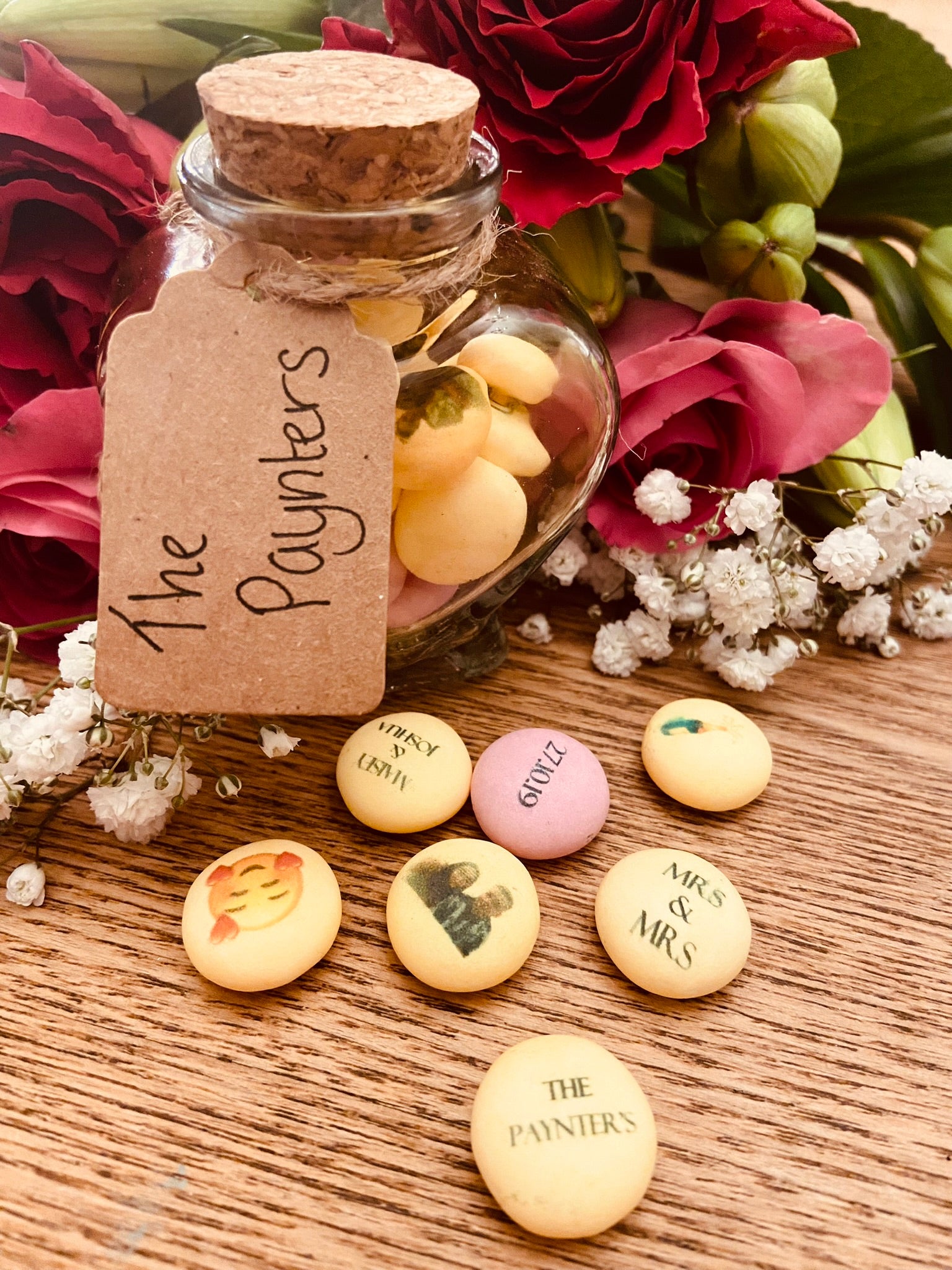 Personalised printed wedding favour sweets – PersonalisedYourSweets
